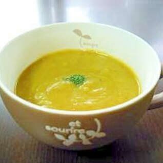 味付けは塩だけ。かぼちゃといろいろ野菜の冷製スープ